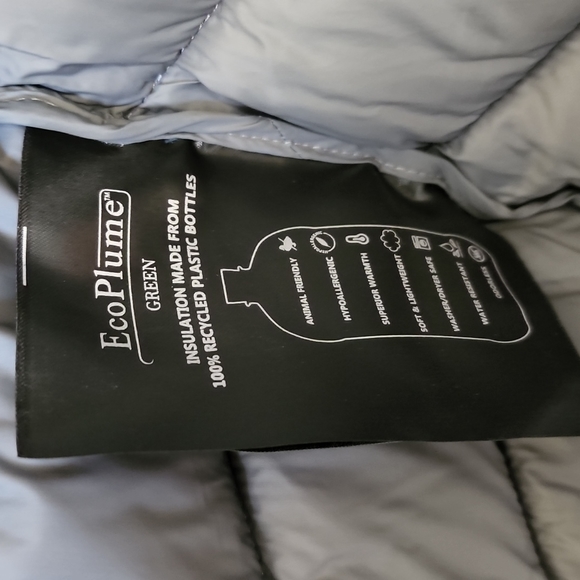 Lord & Taylor Bernardo EcoPlume Packable Walker in Charcoal Women's Size Medium - Picture 13 of 14